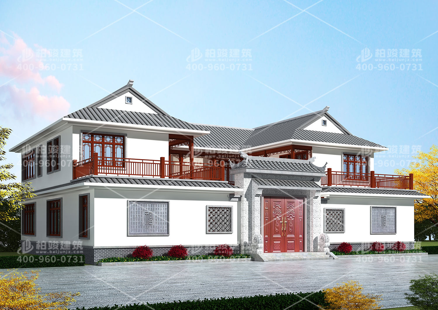 安鄉(xiāng)梅總定制四合院別墅設(shè)計圖。
