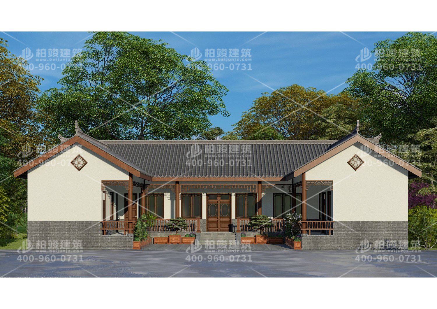 四合院自建房效果圖，經(jīng)濟(jì)實(shí)惠戶型方便。
