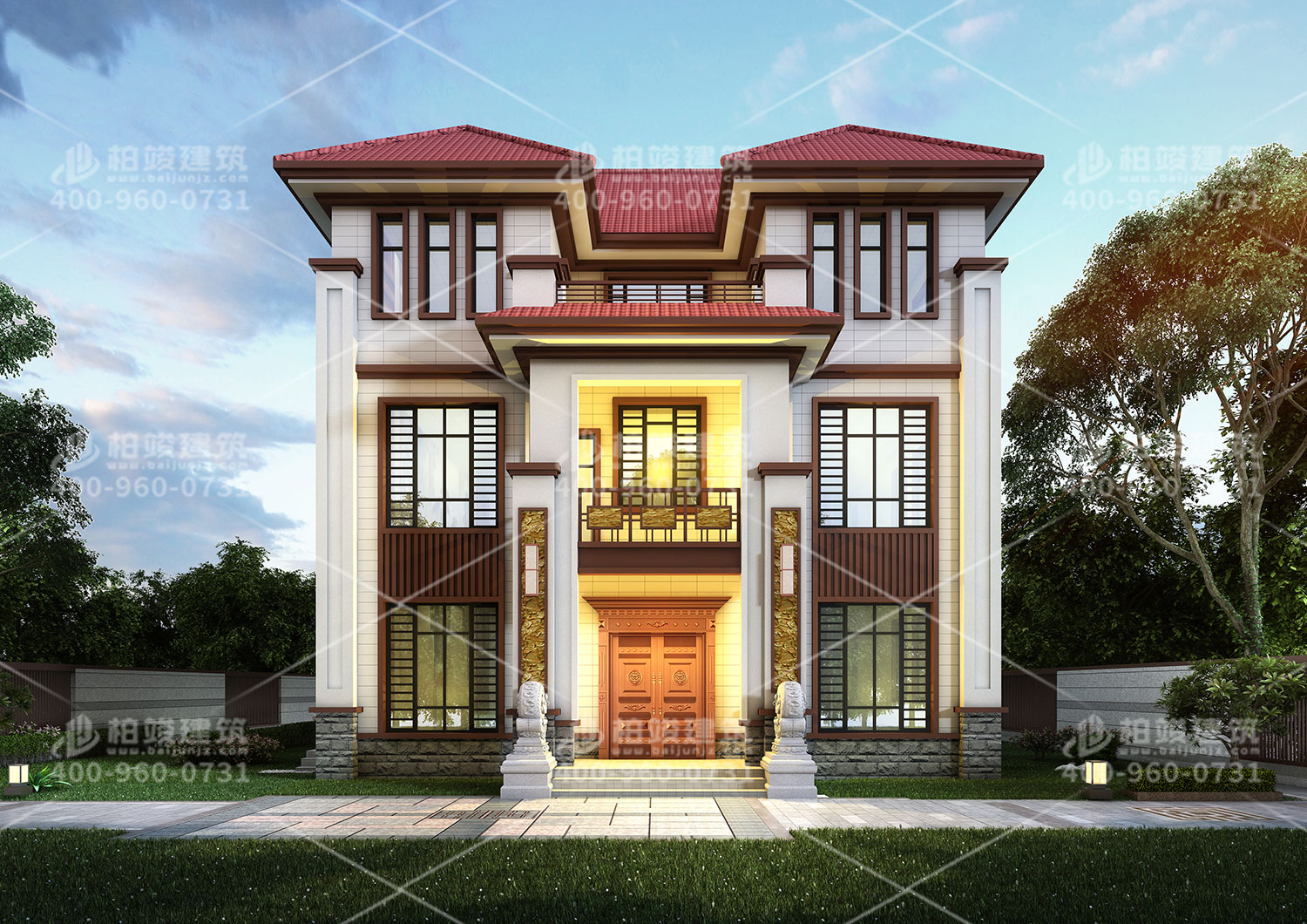 農(nóng)村房屋設(shè)計(jì)效果圖大全，樸實(shí)自建房。