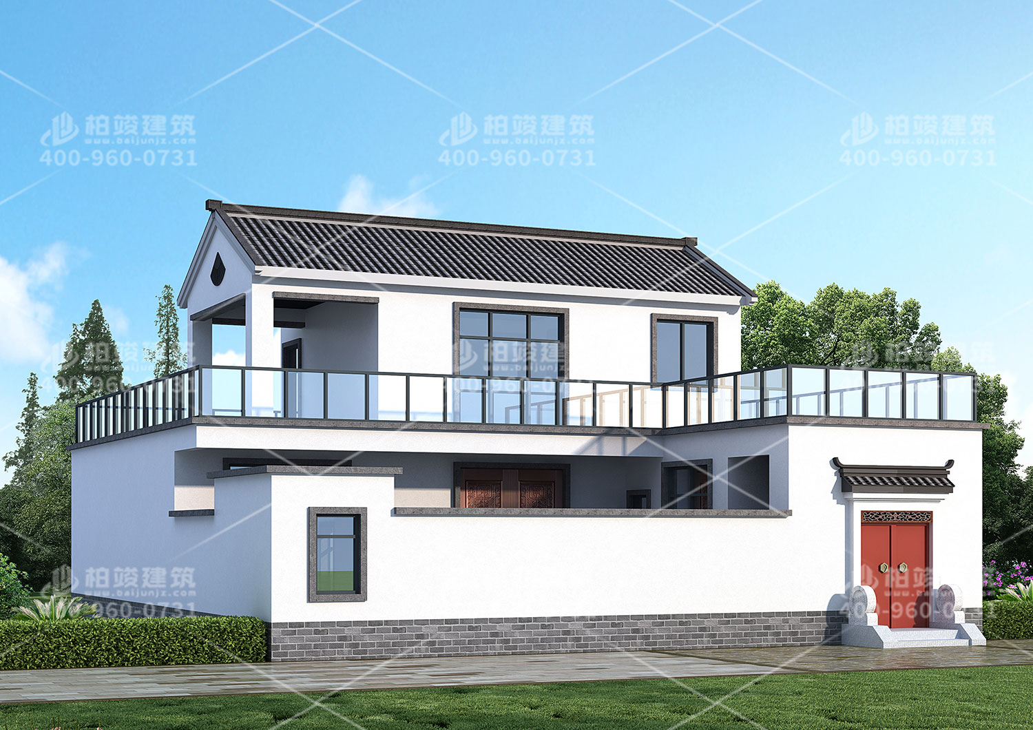 二層房屋設(shè)計(jì)圖，中式風(fēng)格設(shè)計(jì)
