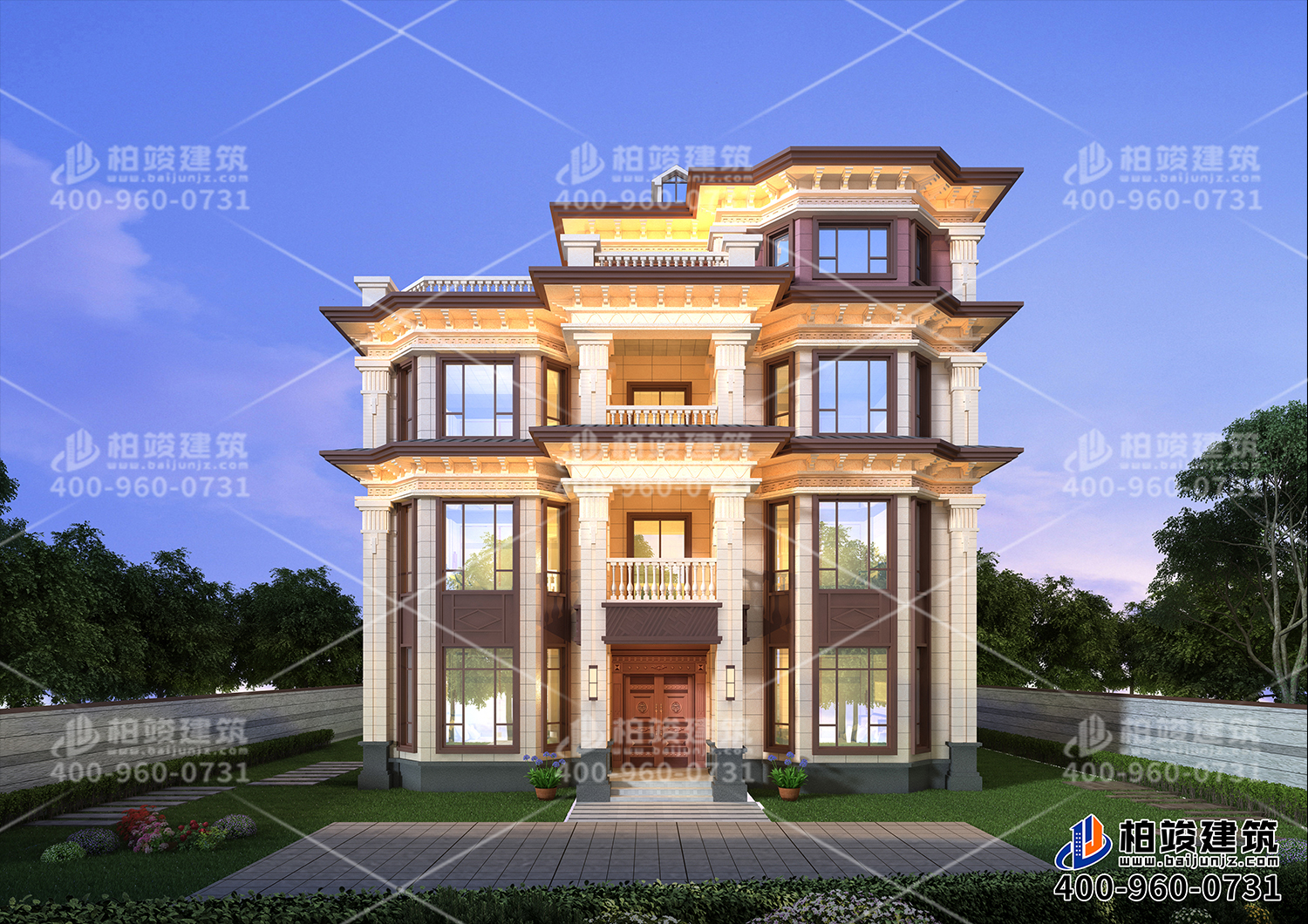 三層別墅自建房，大氣又美觀讓人愛(ài)不釋手。