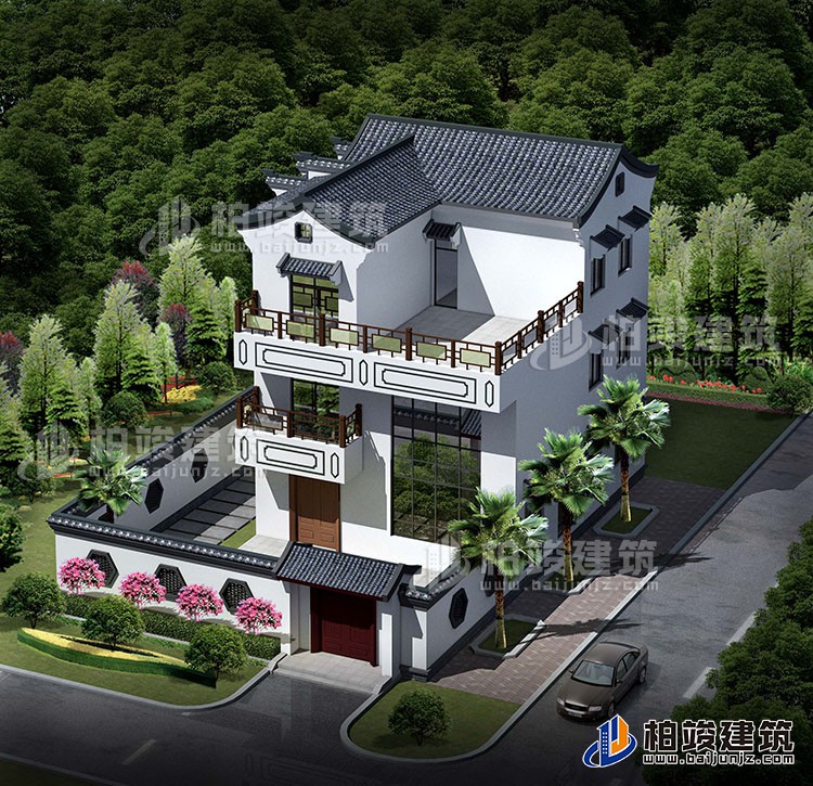 湛江李總帶圍墻別墅定制設(shè)計