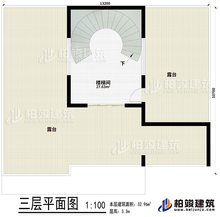 樓頂：樓梯間、2露臺(tái)