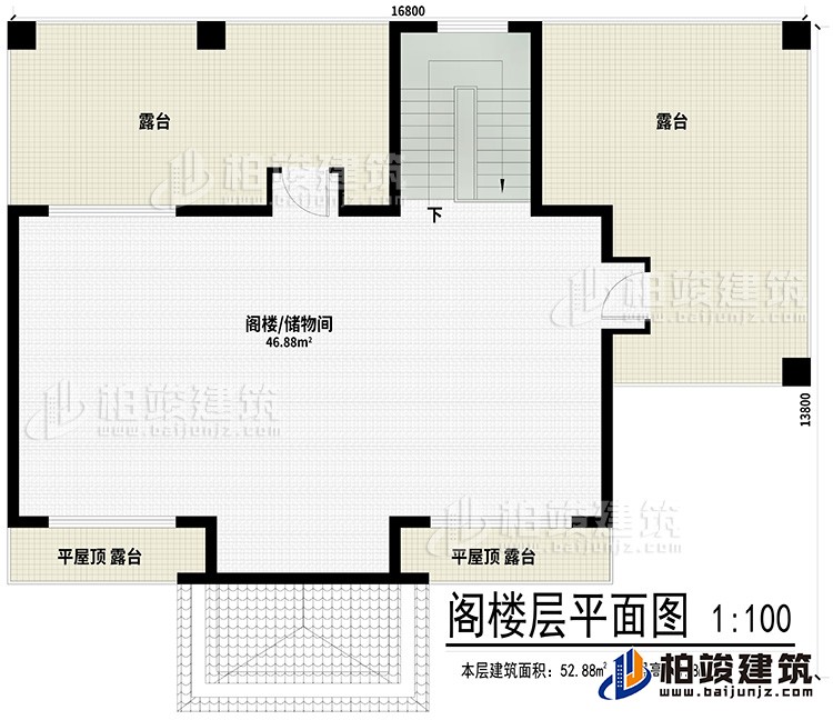 閣樓：閣樓/儲物間、2平屋頂露臺、2露臺